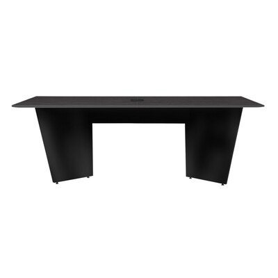 Regency Array 72"W x 36"D Conference Table with Grommet, Ash Grey/Black (ACT7236AGBK)