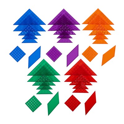 Edx Education Translucent Tactile Tangrams, 35 Pieces/Set (CTU23504)