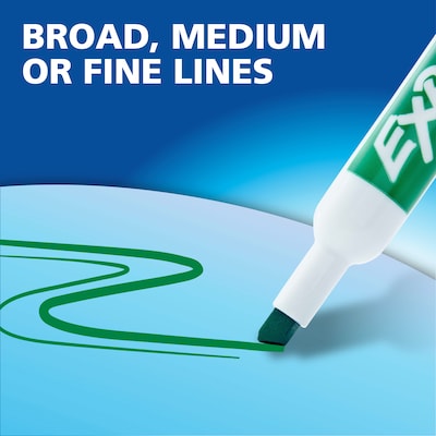 Expo Tank Dry Erase Markers, Chisel Tip, Green, 12/Pack (80004)