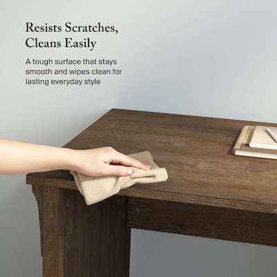 Bush Furniture Salinas 60"W L Shaped Desk with Storage, Ash Brown (SAD160ABR-03)