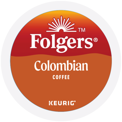 Folgers 100% Colombian Coffee, Medium Roast, 0.31 oz. Keurig® K-Cup® Pods, 24/Box (6659)
