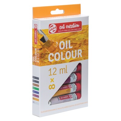 Talens Art Creation Oil Paint, Assorted Colors, 12mL, 8/Set, 2 Sets/Bundle (TLN9020108M-2)