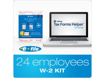 Adams 2022 W-2 Tax Form, 6-Part, 24/Pack (STAX6241-22)