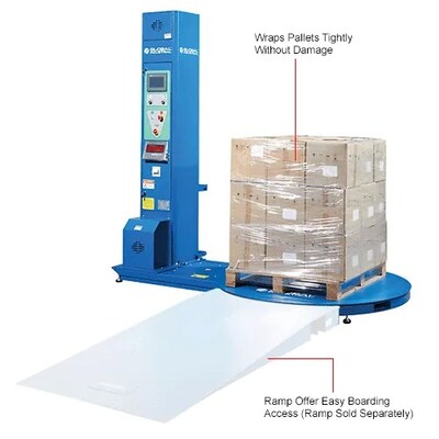 Global Industrial Stretch Wrap Machine w/ NTEP Scale, 10 Free Rolls of Stretch Wrap (238507B)