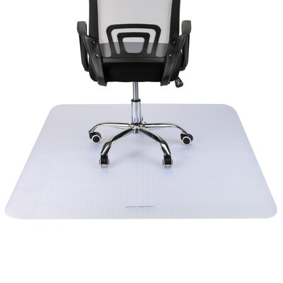 Mind Reader Carpet Chair Mat, 46" x 60'', Low-Pile, Clear (LOFFCREC-CLR)