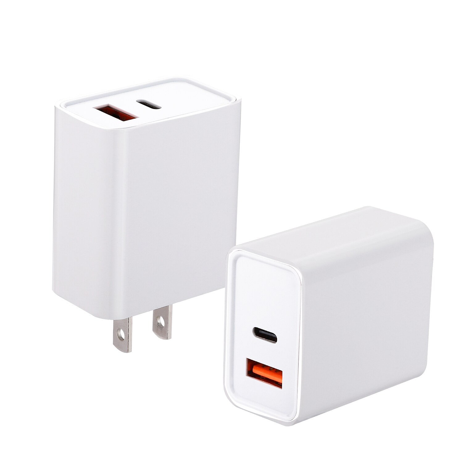 LAX Tech Mod PD 20W 2-Port USB-C Wall Charger, White (TMWUCWH)