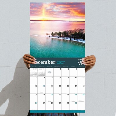 2027 TF Publishing Michigan 11" x 12" Monthly Wall Calendar, Multicolored (27-1039)