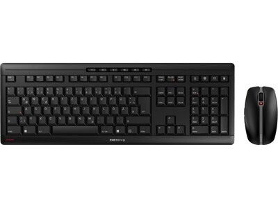 Cherry Stream Desktop Recharge Wireless Keyboard and Optical Mouse Combo, Black (JD-8560US-2)