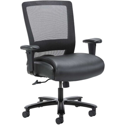 Lorell Heavy-Duty Mesh Swivel Task Chair, Black (LLR03207)
