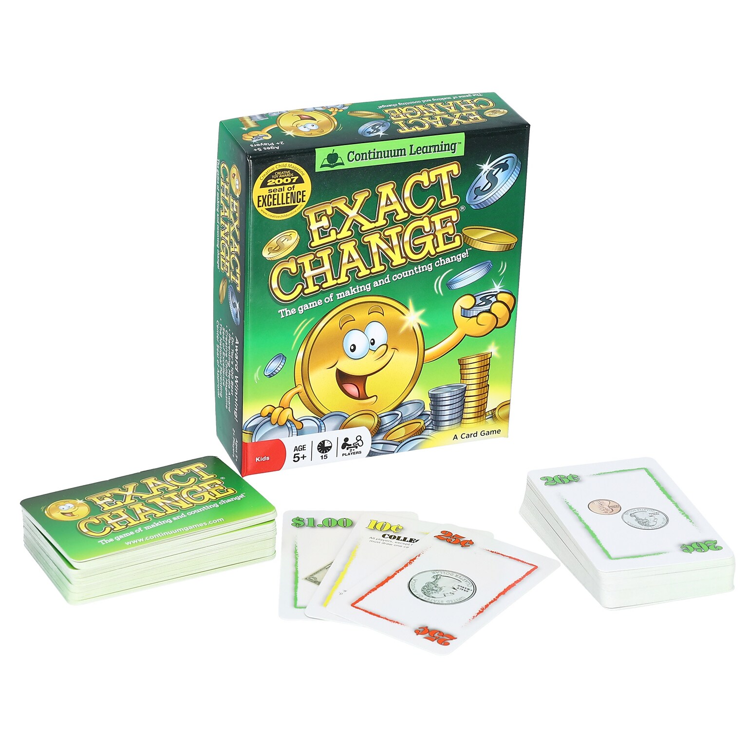 Continuum Games Exact Change Card Game, 111/Pack (CTM1102)