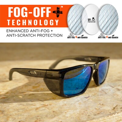 Ergodyne Skullerz SIXTEN-AFASPM Anti-Fog Safety Glasses, Blue Lens (58240)