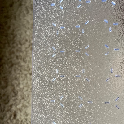 Floortex Cleartex TrYlok Carpet Chair Mat, 46" x 59", Designed for Low-Pile Carpet, Clear Vinyl (NRCMFLVT0006)