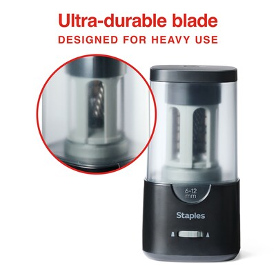 Staples Classroom Electric Pencil Sharpener, Black (ST62629)