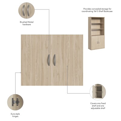 Bush Business Furniture Studio C Bookcase Door Kit, Natural Elm (SCB236NE)