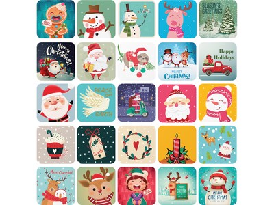 Better Office Mini Christmas Cards, 3 x 3, 25/Pack (64652-25PK)