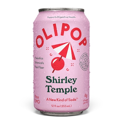 Olipop Prebiotic Shirley Temple, 12 fl. oz., 12 Cans/Carton (ICO63955)