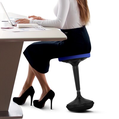Uncaged Ergonomics Armless Wobble Office Stool, Blue (WSU)