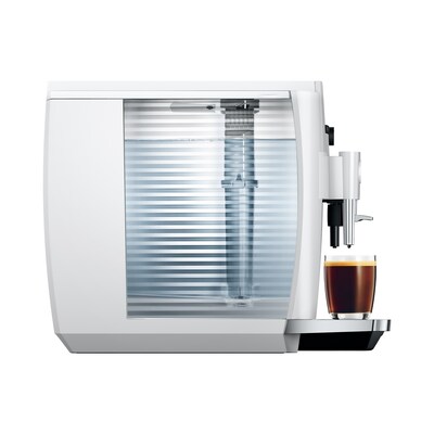 JURA E4 2-Cups Coffee & Espresso Machine Combination, Piano White (15560)