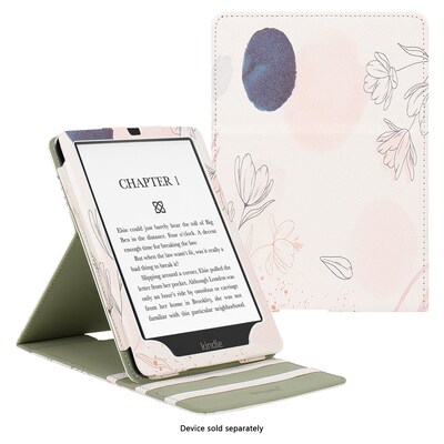 SaharaCase Indy TPU 7 Folio Case & Screen Protector for Kindle Paperwhite & Colorsoft, Desert Flower (TB00437-ZD-T69)