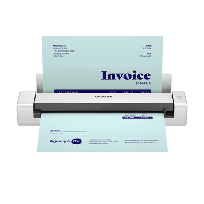Brother DSmobile DS-740De USB Duplex Portable Document Scanner, White (DS-740De)