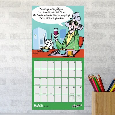 2027 TF Publishing Maxine 7" x 7" Monthly Wall Calendar, Multicolored (27-2104)