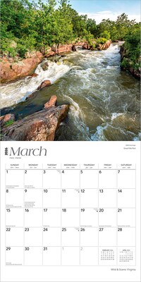 2026 BrownTrout Virginia Wild & Scenic 12" x 12" Monthly Wall Calendar (9798330706150)