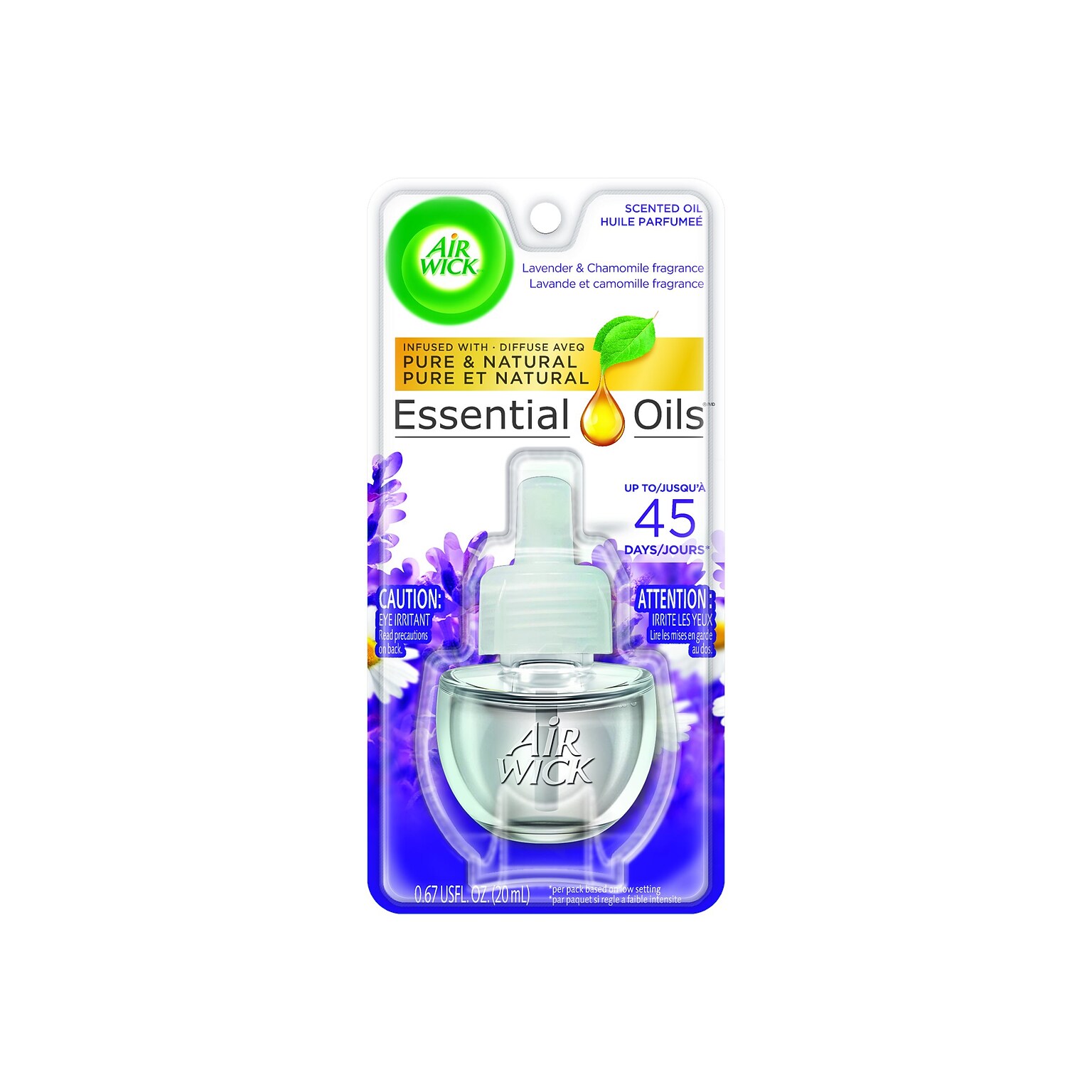 Air Wick Essential Oils Scented Oil Refill, Lavender & Chamomile, 0.67