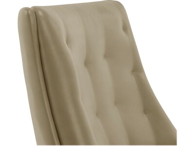 Thomasville Furniture Brooks Ergonomic Bonded Leather Swivel Executive Chair, Taupe (51493-TP)