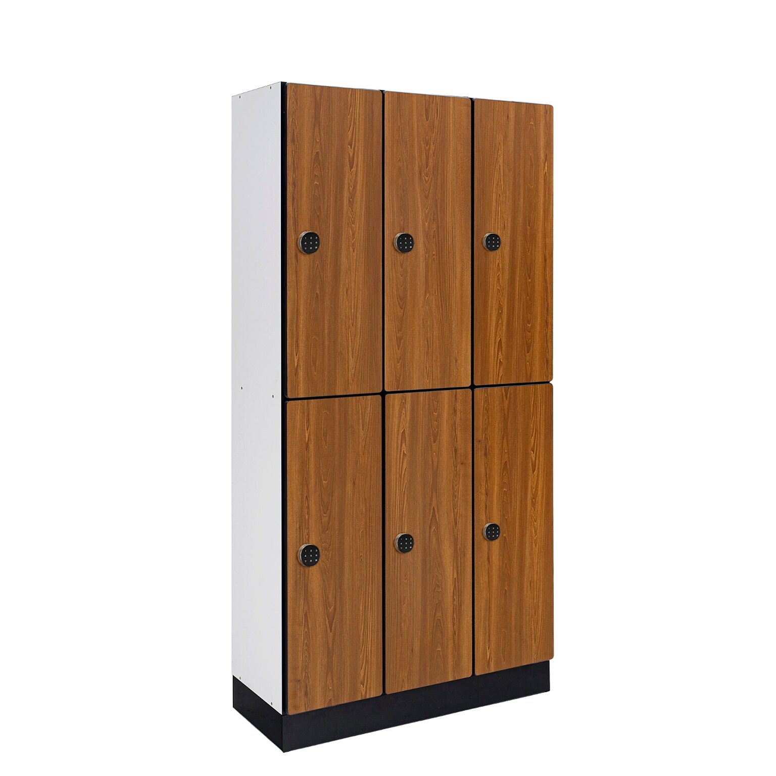 Alpine Industries 72 2-Tier 3-Column Storage Locker, Oak (701-O-3-TPL-MK)