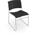 MooreCo Akt Stacking Student Chair, Black (56577-BLACK)