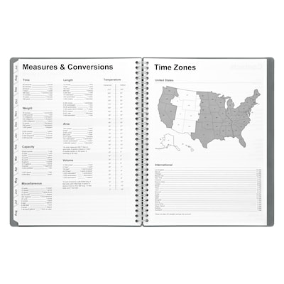 2026–2027 Staples 8.5" x 11" Academic Weekly and Monthly Planner, Gray (ST63502-27)