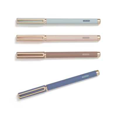 U Brands Catalina Pens Pen, Medium Point, 0.7mm, Black Ink, 4/Pack (7455U04-24)