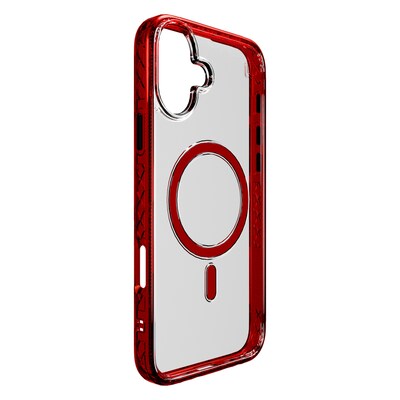 cellhelmet Magnitude Series MagSafe Phone Case for iPhone 16 Plus, Shock Absorbing, Lava Red (CM-105