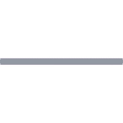 Lorell Aluminum Single-Wide Horizontal Panel Strip, Silver (LLR90273)