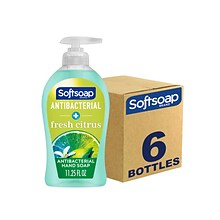 Softsoap Antibacterial Liquid Foaming Soap, Fresh Citrus Scent, 11.25 Fl. Oz., 6/Carton (US03563ACT)