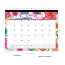 2024-2025 Blue Sky Mahalo 22 x 11 Academic Monthly Desk Pad Calendar (100157-A25)