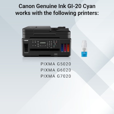 Canon GI-20 Cyan Standard Yield Ink Cartridge Refill (3394C001)