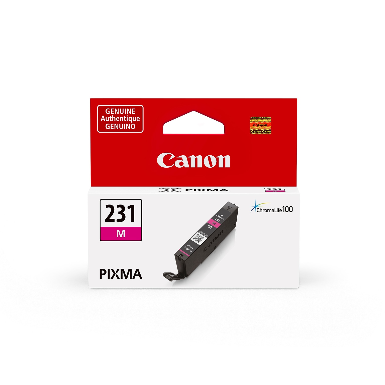 Canon Genuine CLI-231M Magenta Standard Yield Ink Cartridge (6676C001)