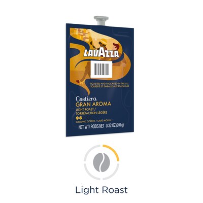 Lavazza Gran Aroma Citrus Coffee Flavia Freshpacks, Light Roast, 76/Carton (48087)