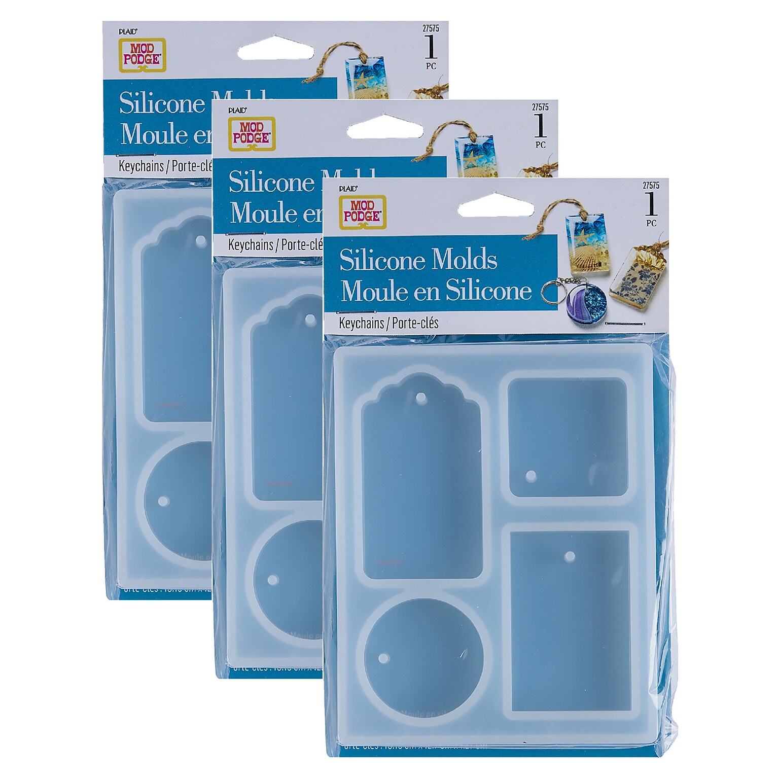 Mod Podge Silicone Resin Mold, Tags, 3/Pack (MOD27575-3)