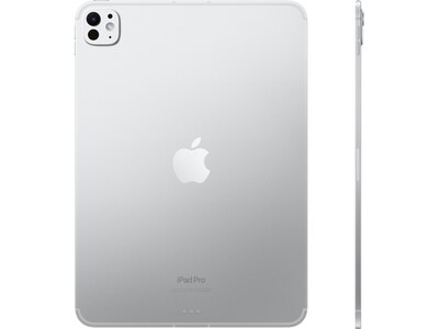 Apple iPad Pro M4 Chip 11 Tablet, 512GB, Wi-Fi, Silver (MVVD3LL/A)