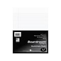 Roaring Spring Paper Products Boardroom Series Notepad, 8.5 x 11, Wide-Ruled, White, 50 Sheets/Pad