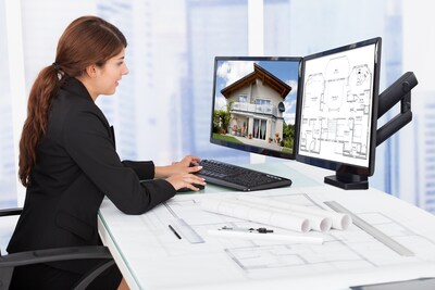 Mount-lt! Adjustable Monitor Mount, Up to 32", Black (MI-2672)