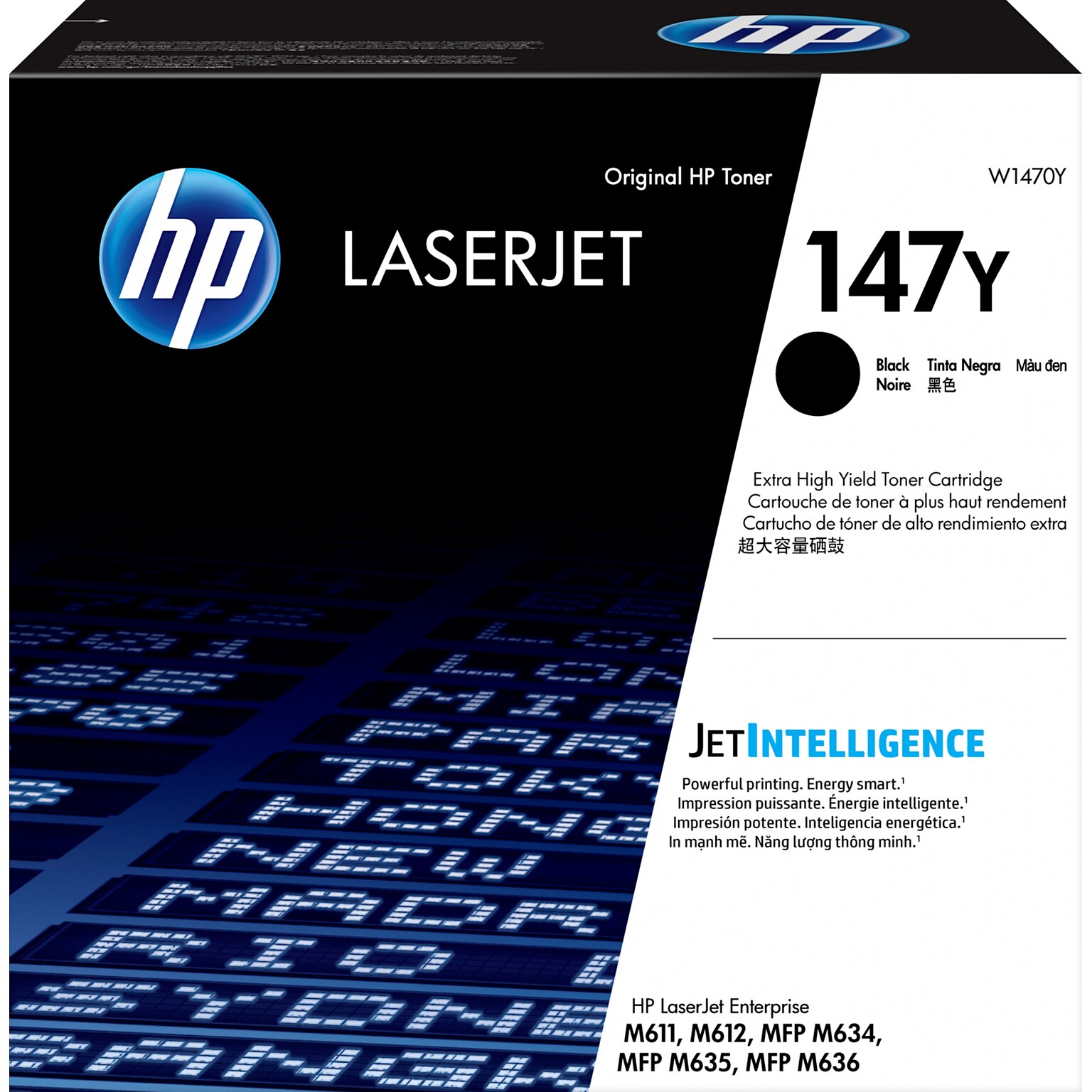 HP 147Y Black Extra High Yield Toner Cartridge, Prints Up to 42,000 pages (W1470Y)