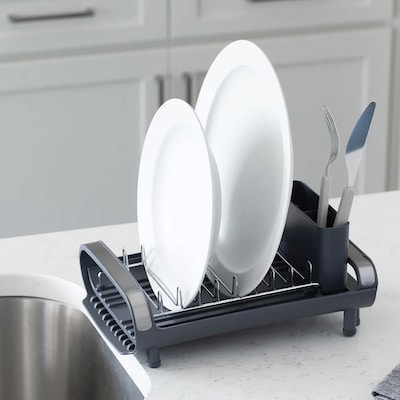Better Houseware Steel Dish Racks, Gray/Silver (BTH3426)