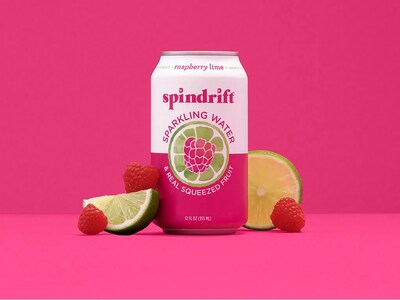 Spindrift Raspberry Lime Flavored Sparkling Water, 12 oz., 24 Cans/Carton (0-4108-0001)