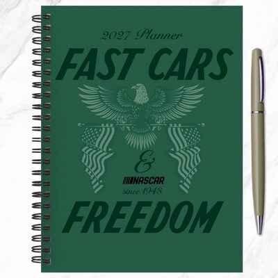 2027 TF Publishing Nascar 6.5" x 8"  Weekly & Monthly Standard Planner, Paperboard Cover, Multicolored (27-9228)