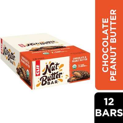 Clif Bar Clif Chocolate Peanut Butter Energy Bar, 1.76 oz., 12 Bars/Box (CCC56801)