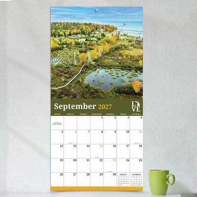 2027 TF Publishing Michigan 11" x 12" Monthly Wall Calendar, Multicolored (27-1039)