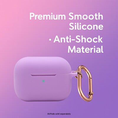 SaharaCase Venture Series Silicone Case Kit for AirPods Pro 3, Anti-Shock Material, Purple Orchid (HP00211)